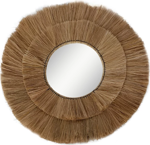 Pasqyrë Lopo Inart bari natyral D100x4cm