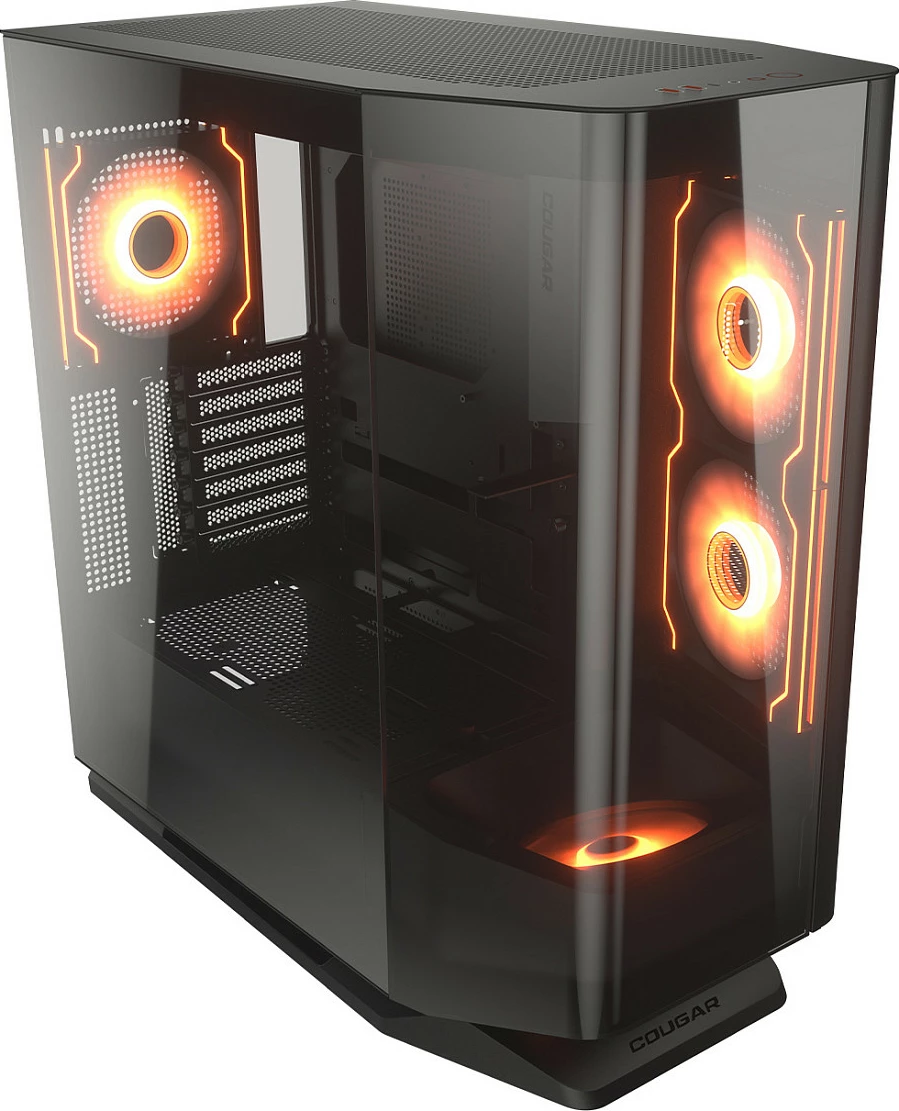 Kasë Cougar FV270 ARGB midi, e zezë