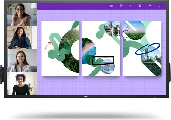 Panel interaktiv DELL P5524QT, 55", 4K UHD, multi-touch, LCD, i zi