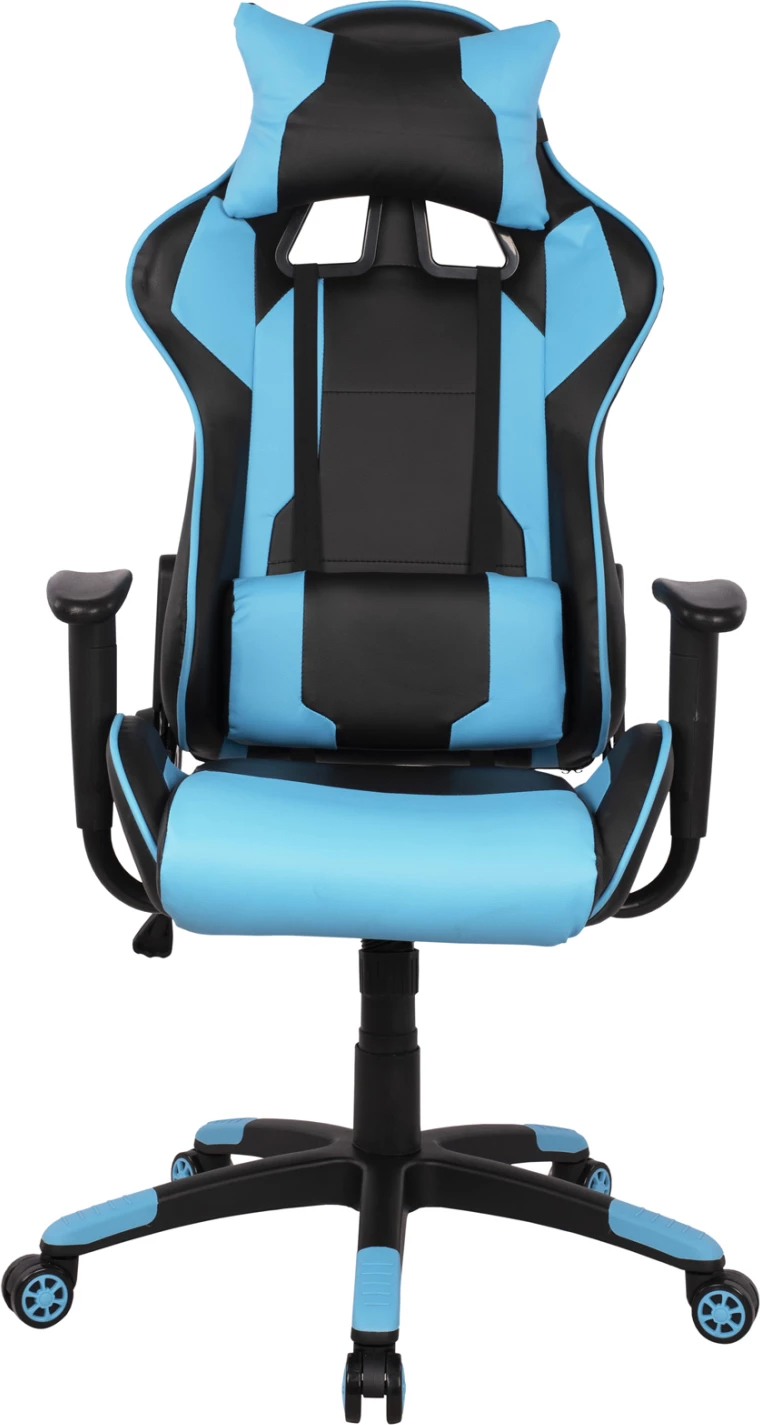 Karrige për gaming zyre, ngjyrë zezë-dritë blu, FH1072.08, 66,5x70x(122-129) cm