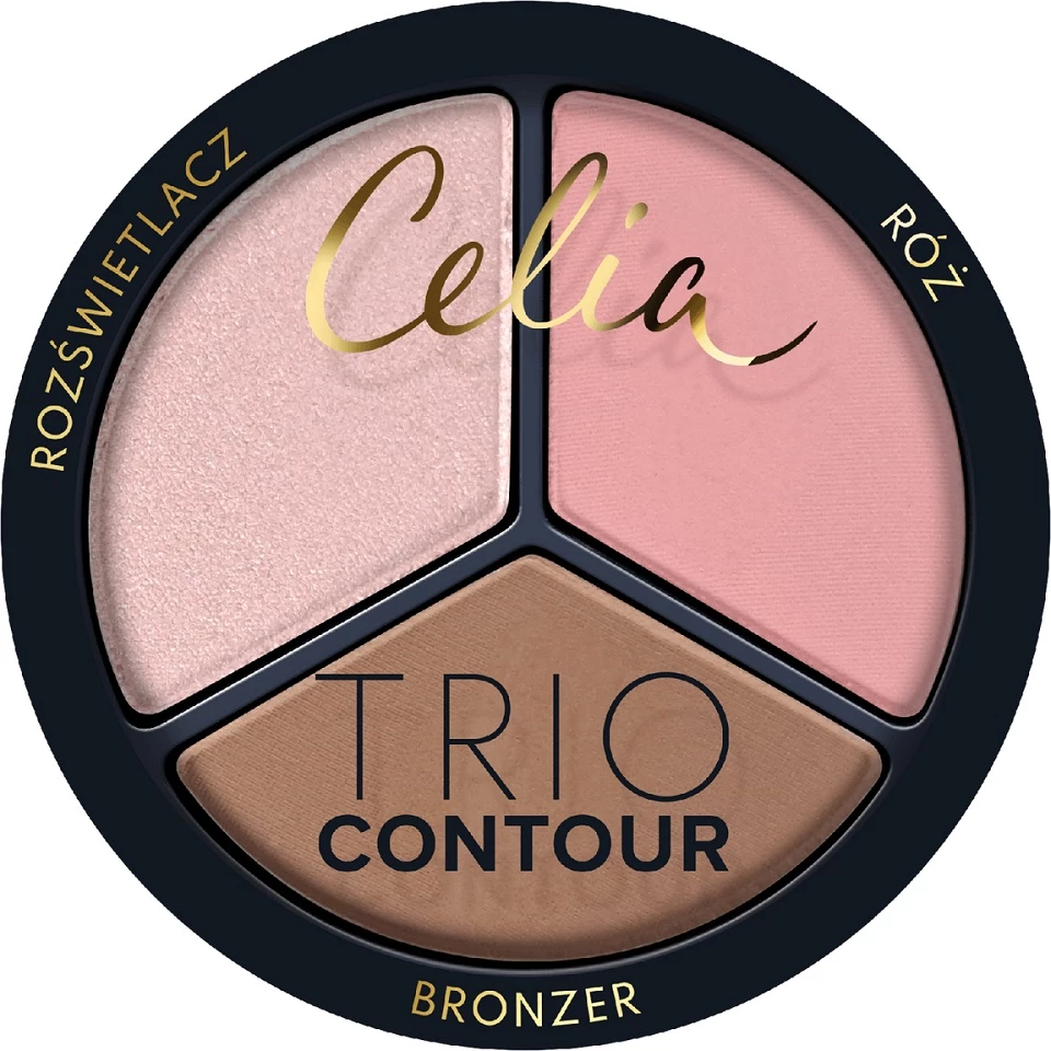Set për konturim fytyre Celia Trio Contour Powder 03 për femra, 1 copë