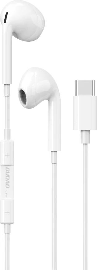 Kufje in-ear Dudao X14PROT me USB-C, të bardha