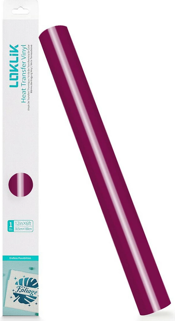 Folie vinili për plotter LOKLiK Basic, 30,5 x 180 cm, e kuqe trëndafili