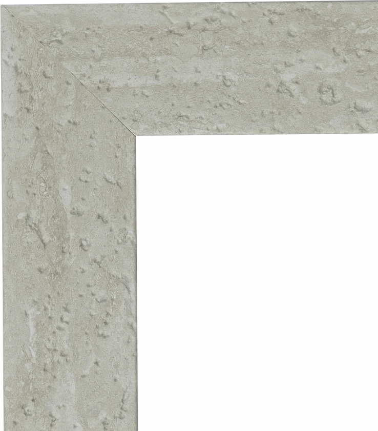 Pasqyrë Lithos, e bardhë-bezhë, 65.8x1.5x125.8