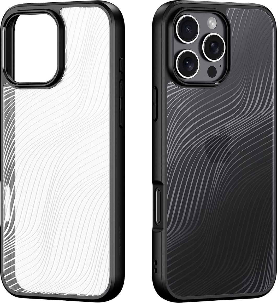 Mbështjellës Dux Ducis Aimo për iPhone 16 Pro, i zi