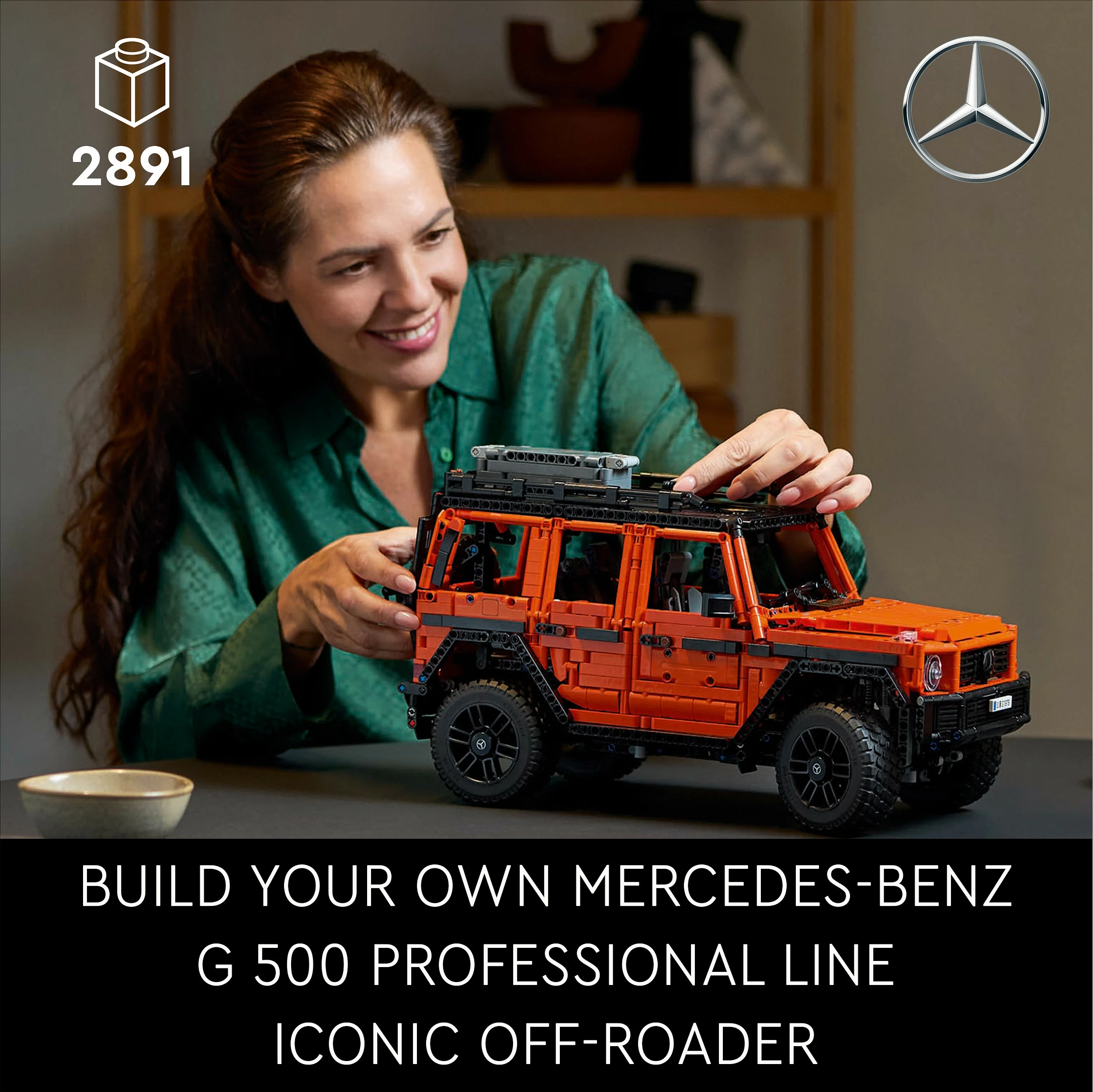 Set ndërtimi LEGO Mercedes-Benz G 500, 2891 pjesë, shumëngjyrëshe