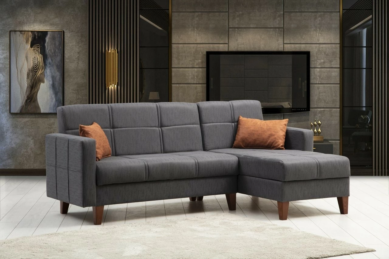 Set divanesh Atelier del Sofa, Polya L, ngjyrë gri e errët