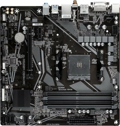 Pllakë amë Gigabyte A520M DS3H AC AM4 mATX, DDR4 128GB, Wi‑Fi 5 + Bluetooth