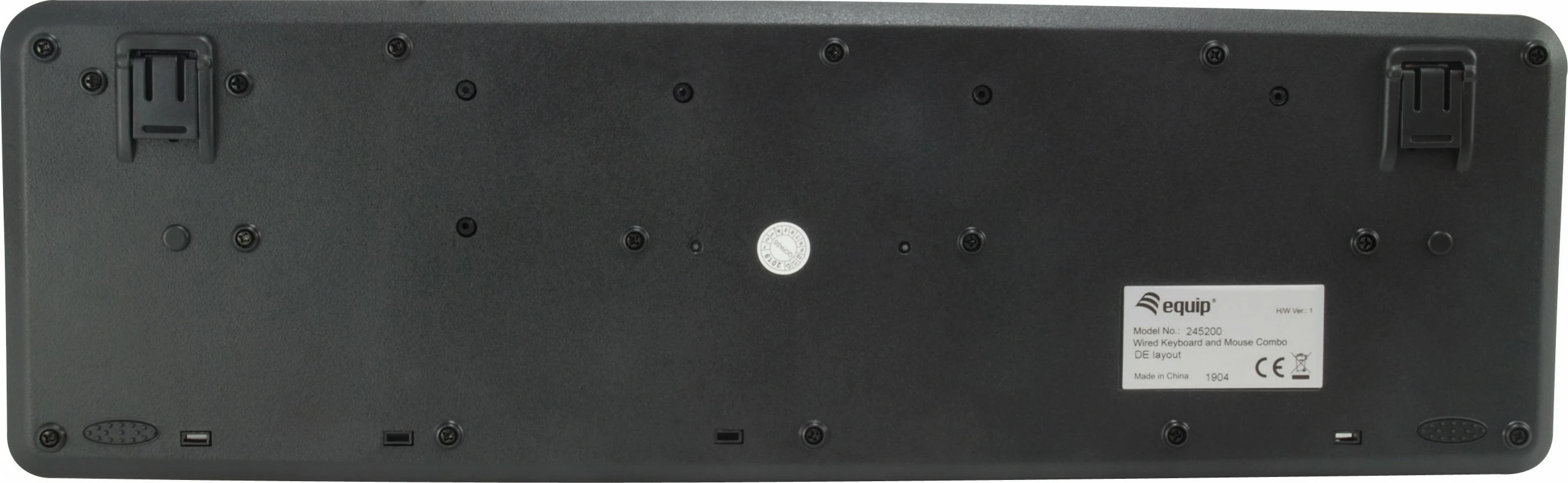 Tastierë me maus Equip 245201, full-size, USB, QWERTY, e zezë