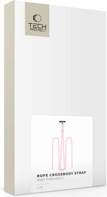 Rrip crossbody për celular Tech-Protect C7S, rozë