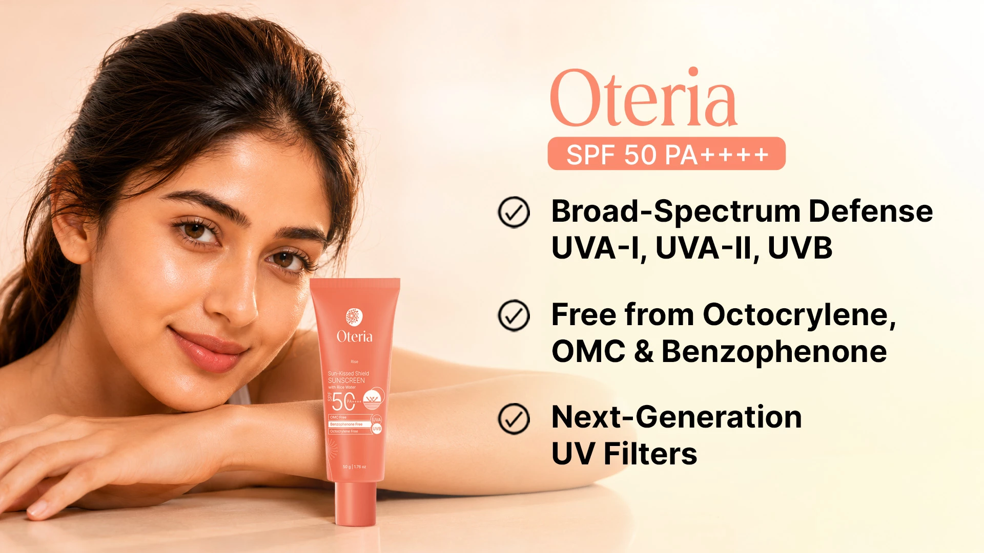 Oteria Sun-Kissed Shield SPF 50 PA++++