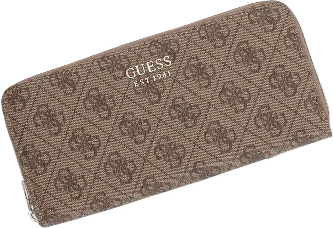 Portofol për femra Guess Brenton SLG Med Zip SWLG96 48146, latte