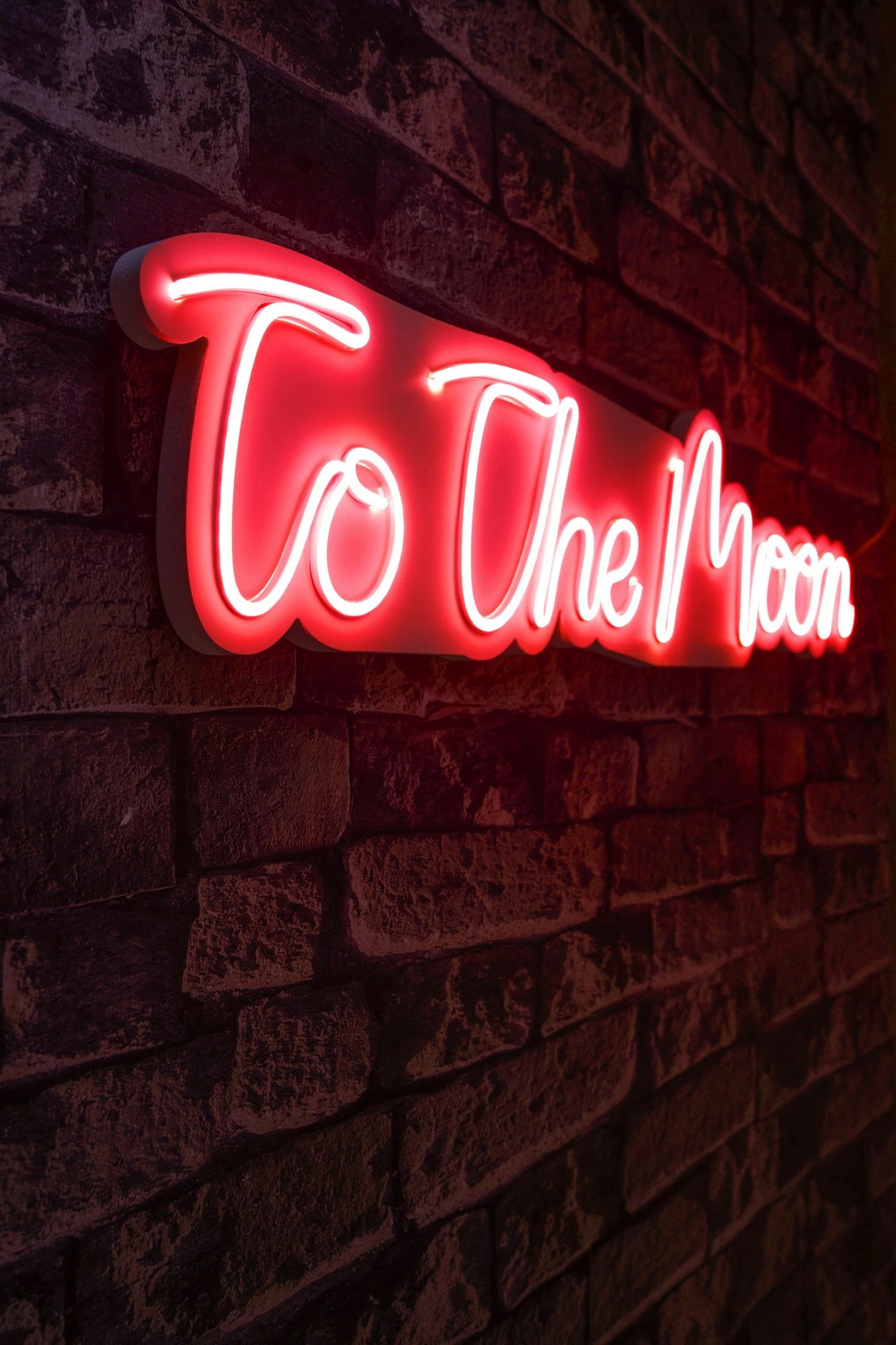 Dritë dekorative LED plastike, 'To The Moon', e kuqe