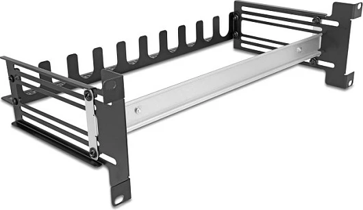 Panel ndërprerësash DeLOCK 19", 3U, metal, i zi