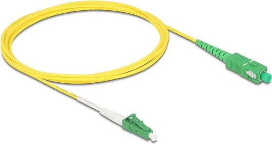 Kabllo fibër optike DeLOCK 83861, LC-SC, OS2, 2m, e verdhë