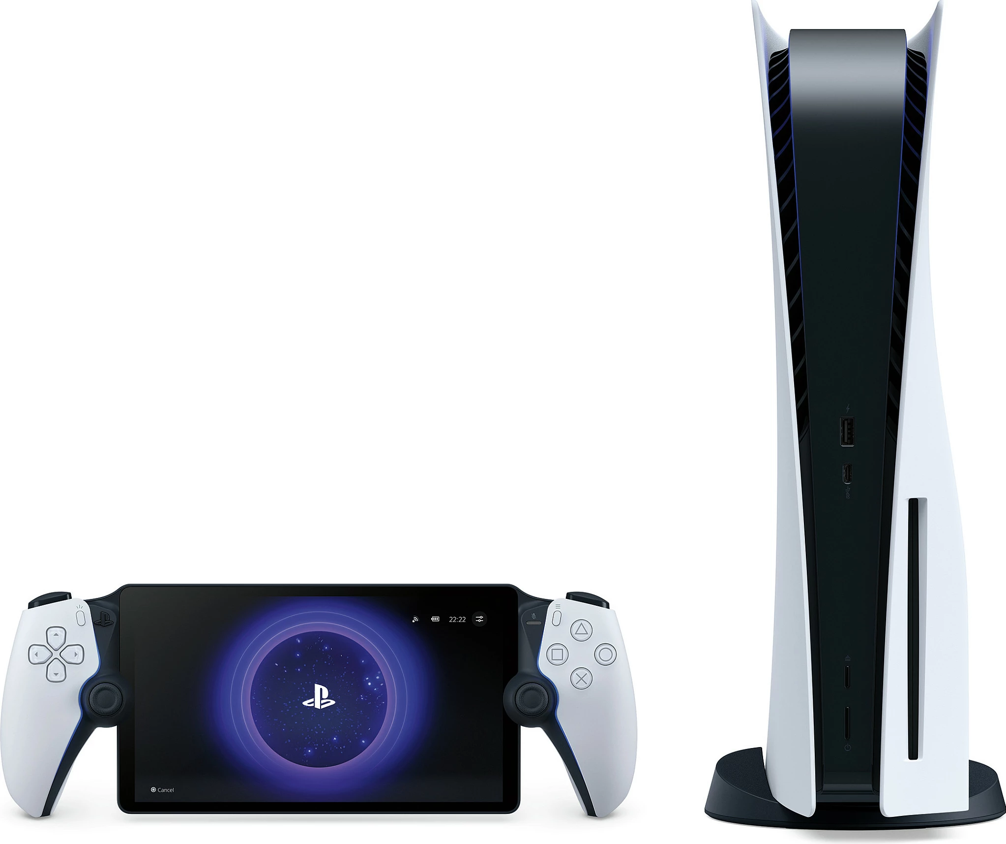 Remote player Sony PlayStation Portal, për PlayStation 5, ekran 8", Wi‑Fi, i bardhë