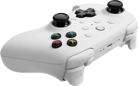 Gamepad 8BitDo Ultimate 2 Wireless, për PC/Android, i bardhë, me dock dhe dongle