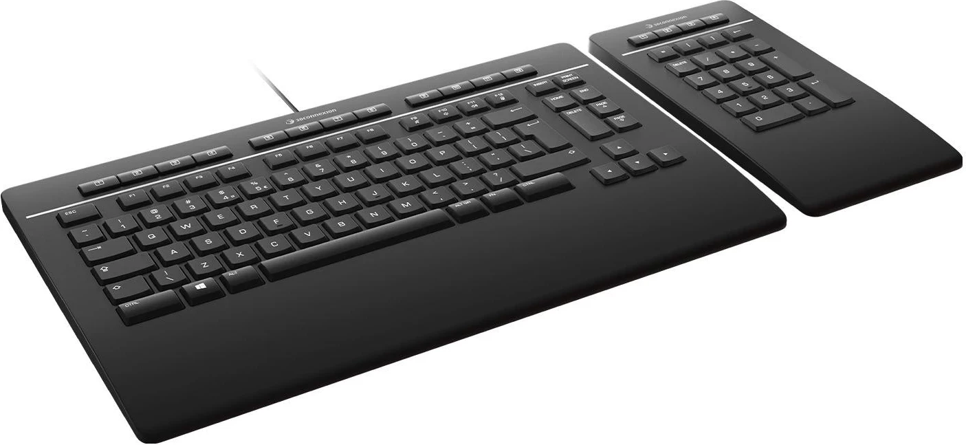 Tastierë 3DConnexion Pro me Numpad, e zezë