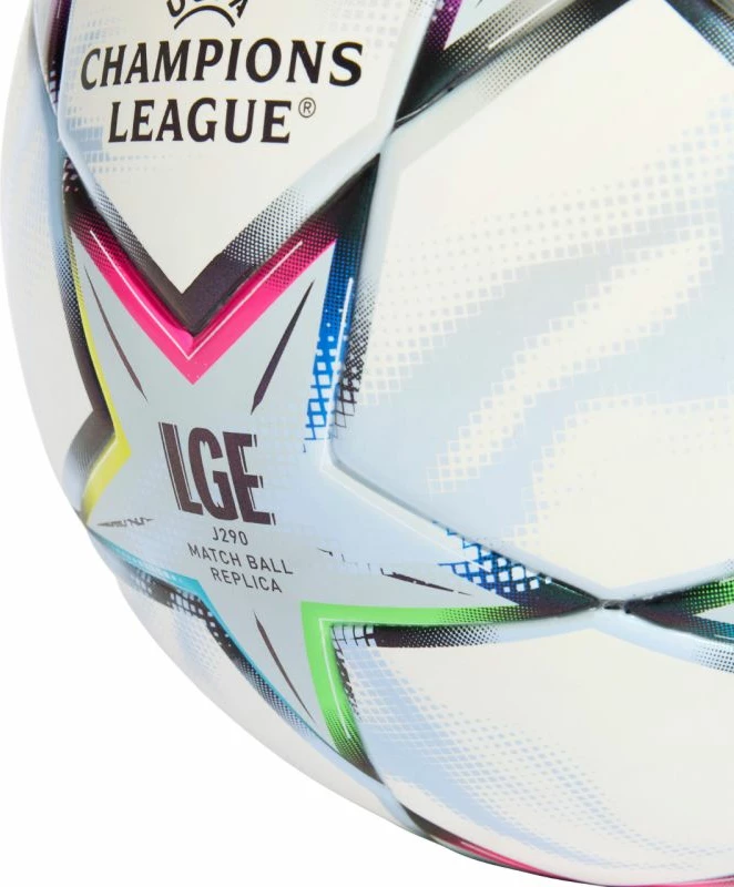Top futbolli adidas UCL League J290 KE9767, bardhë/kaltër [Madhësia: 4]