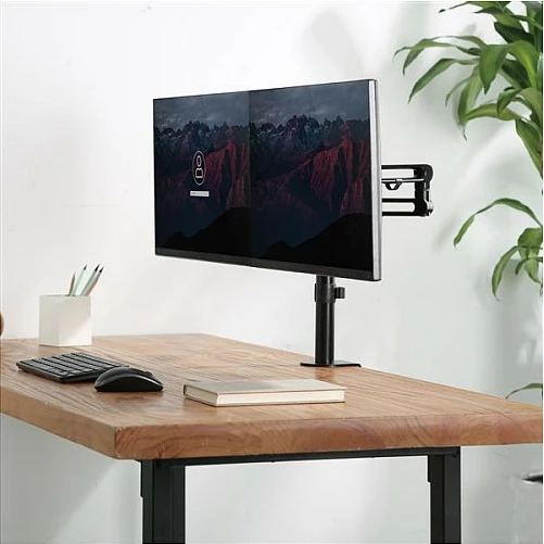 Krah mbajtës për dy monitorë StarTech, VESA 75x75/100x100, clamp tavoline, deri 32 inç, i zi