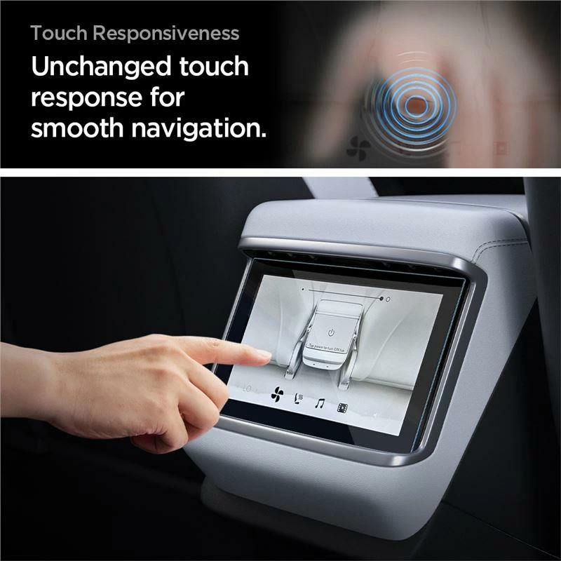 Mbrojtës ekrani xhami Spigen Glas.tR Slim për Tesla Model X 2022 / Model S 2021, Transparent