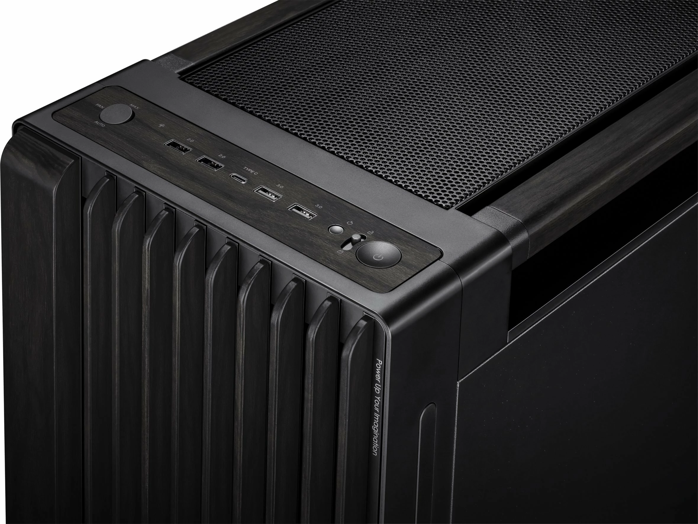 Kasë Asus ProArt PA602 Wooden (90DC00J0-B09020) Midi Tower, e-ATX/ATX, pa dritare, e zezë