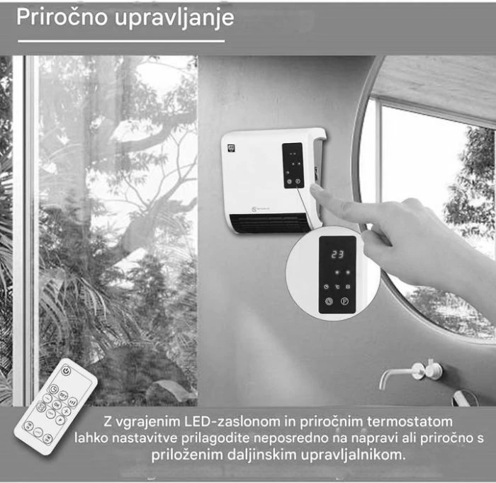 Ngrohës ventilator banjoje SHE SHX71BHL2000W 2000 W, i bardhë