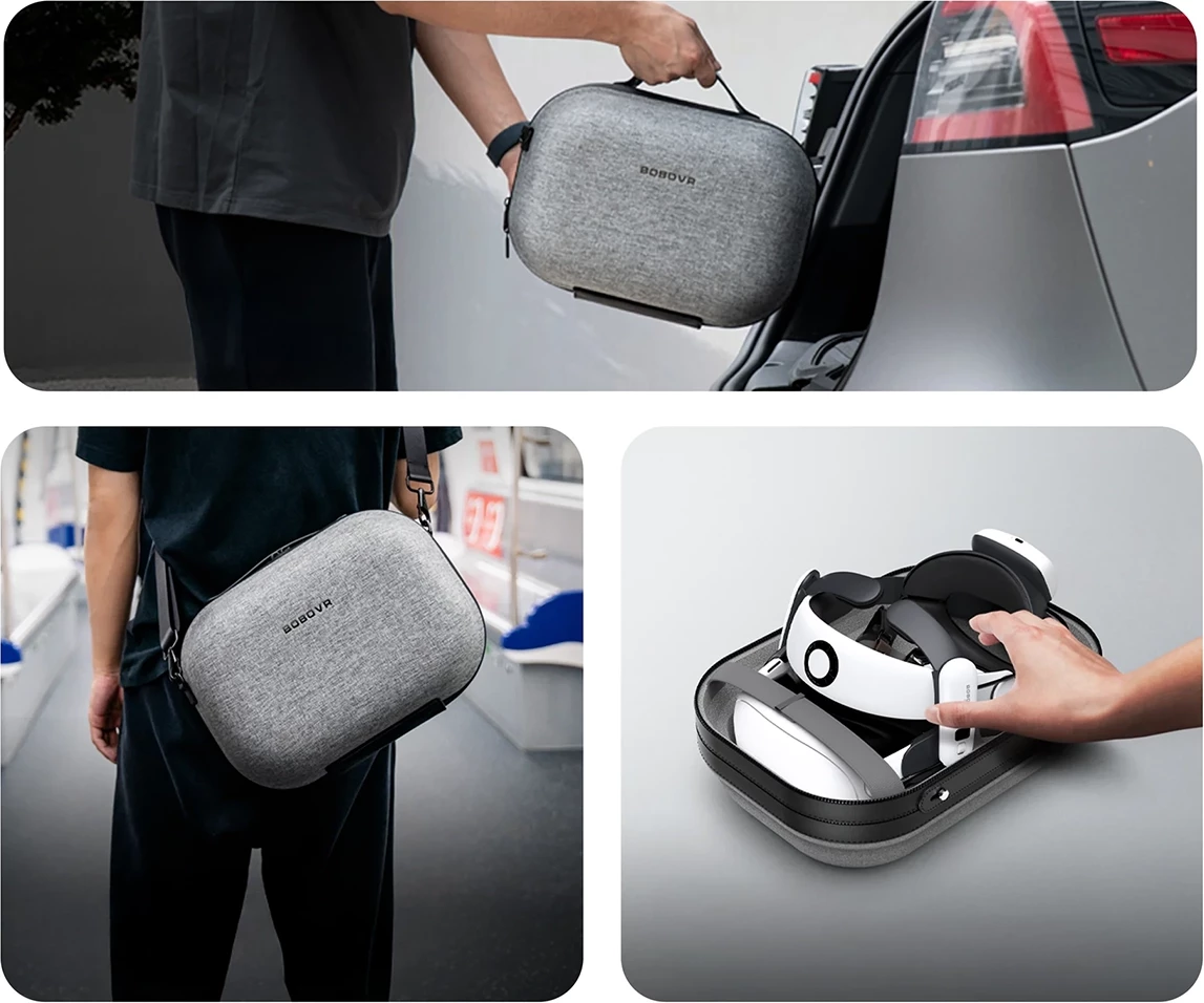 Kuti transportuese BoboVR C3 për Meta Quest 3/3S, gri