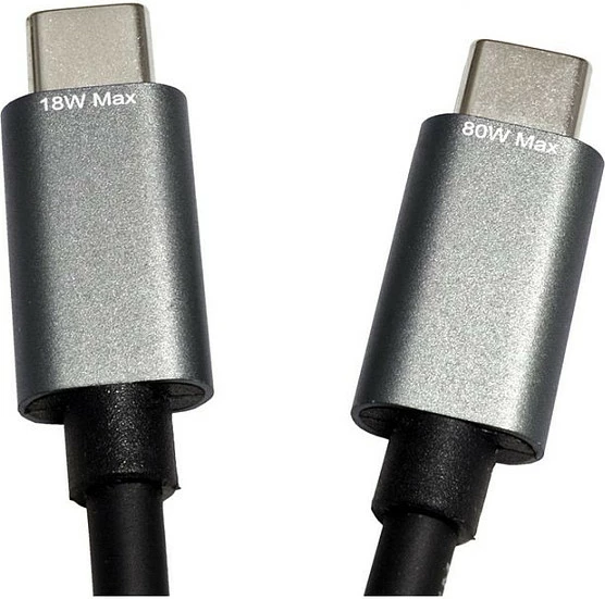 Kabllo USB-C ROLINE 11028308, 1.85 m, USB-C në 2x USB-C, USB 2.0, PD 100W, e zezë