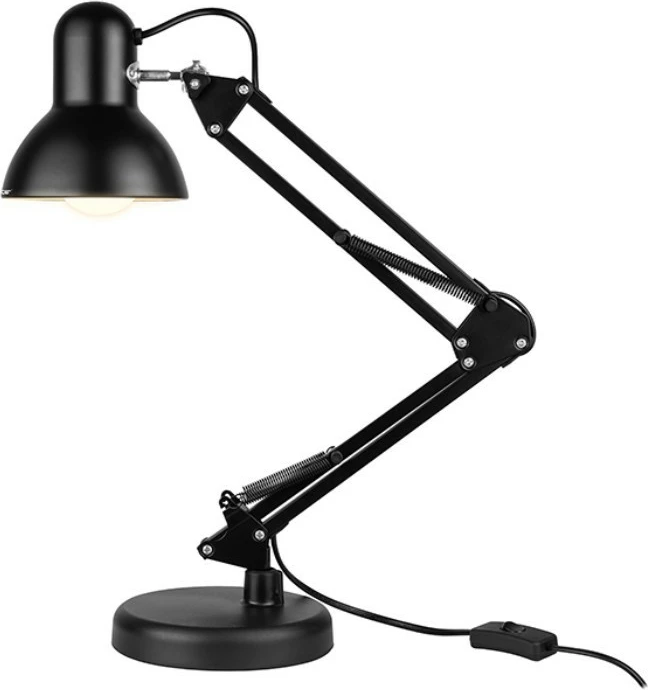 Lampë tavoline, Tracer Architect TRAOSW47244, krah fleksibël me kapëse, E27 40 W max, kabllo 1.5 m, e zezë