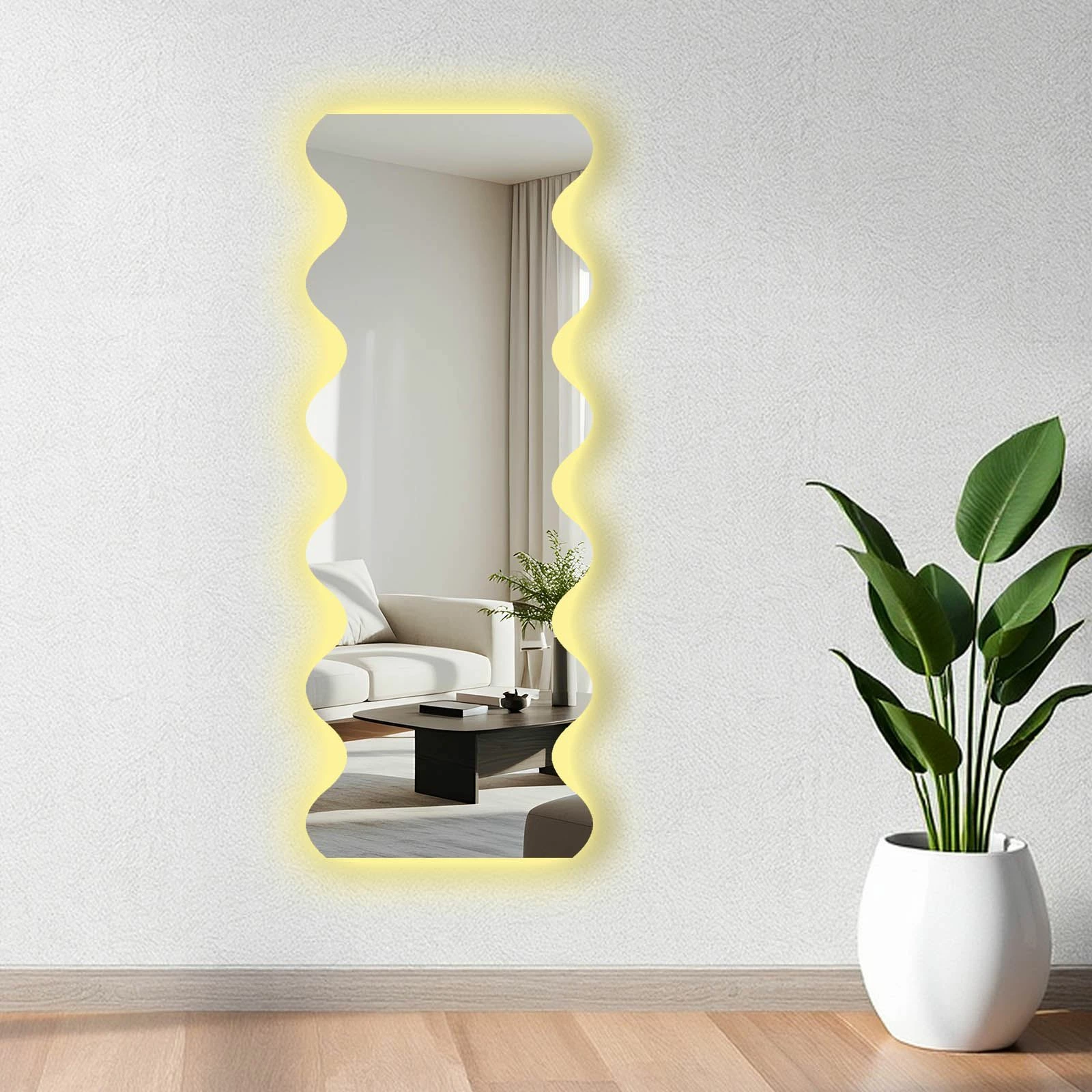 Pasqyrë me ndriçim LED, Skye Decor, 52135Ledayna-006