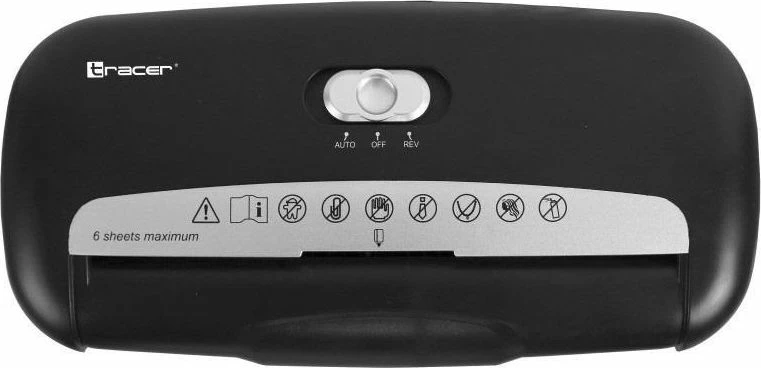 Grirëse dokumentesh Tracer Razor 2 P-2, 10 L, 6 fletë, 6 mm, e zezë