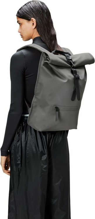 Çantë shpine Rains, modeli Rolltop, hiri [Madhësia: Standarde]