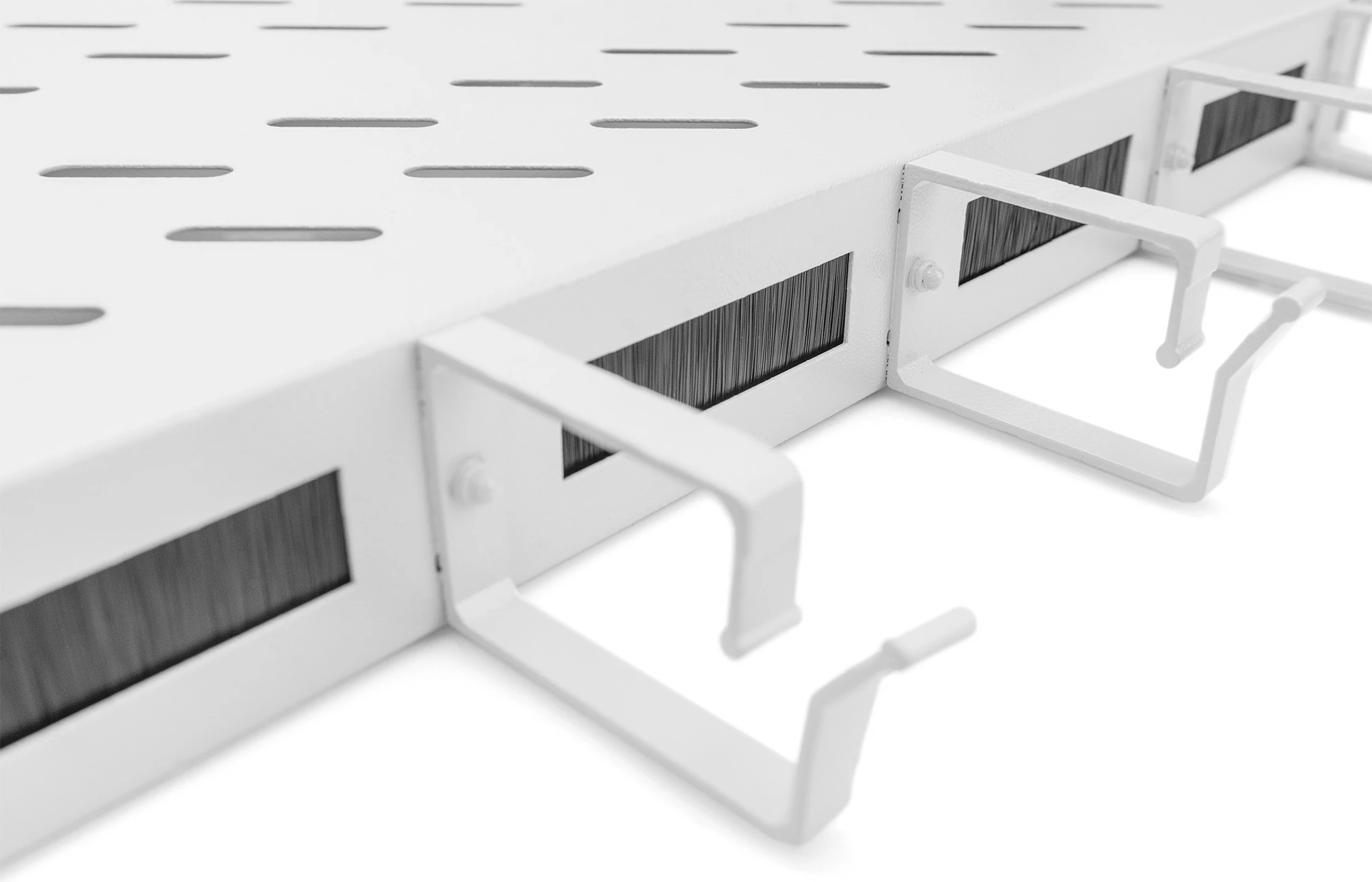 Raft për kabinet rrjeti Digitus 19" 1U, me menaxhim kabllosh, gri