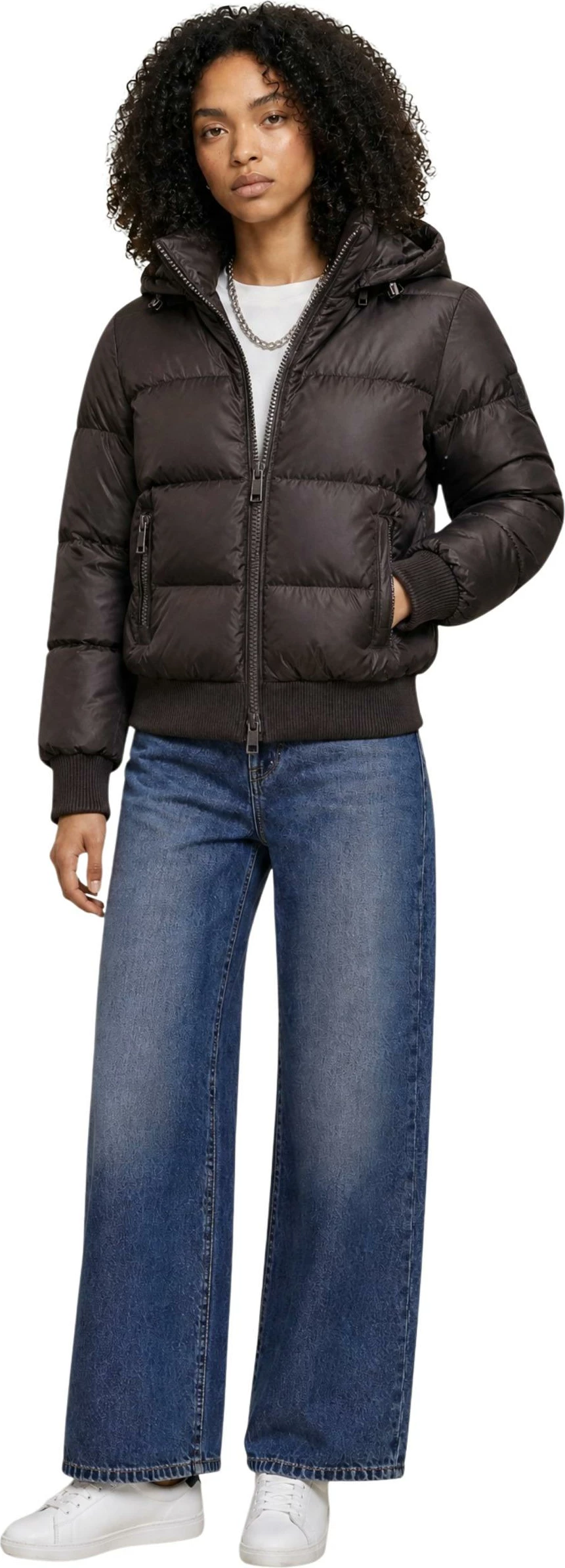 Jakne dimërore për femra Armani Exchange XW000228 AF12286, kafe e errët [Madhësia: XL]
