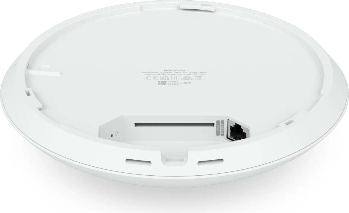 Access Point Ubiquiti U7 Pro, 5400 Mbit/s, 2.4 GHz, 5 GHz, 6 GHz, Bardhë