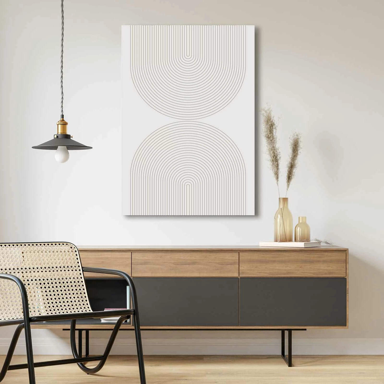 Pikturë dekorative në kanavacë, Wallity, 70100Wabisabi-014, shumëngjyrëshe, 70x100cm