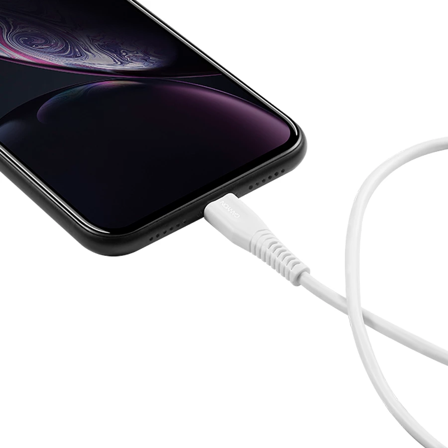 Kabllo USB Type-C në Lightning CANYON MFI-4 1.2 m 18W, e bardhë