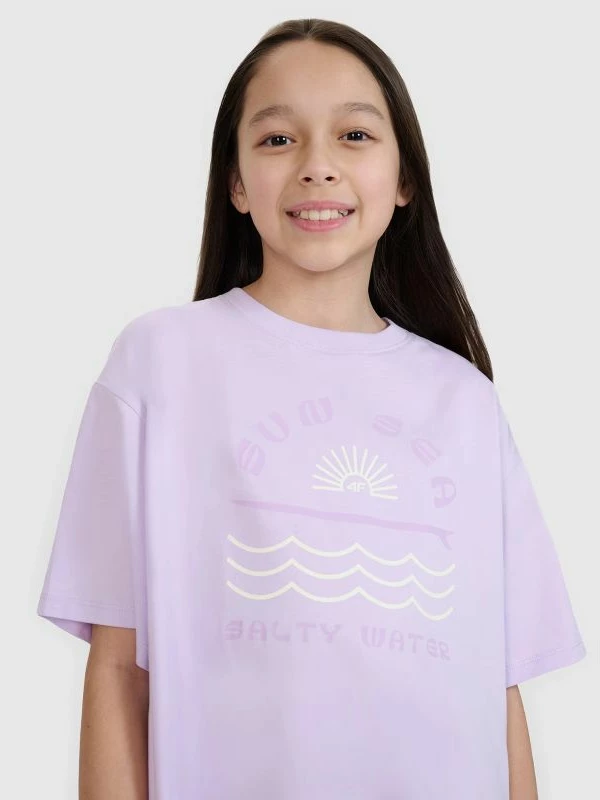 Maicë oversize për femra 4F, me print