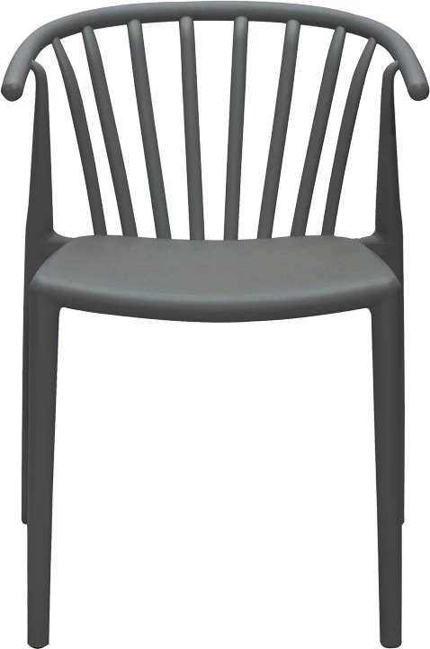 Karrige për kopsht, ngjyrë antracit, 55x53x73 cm