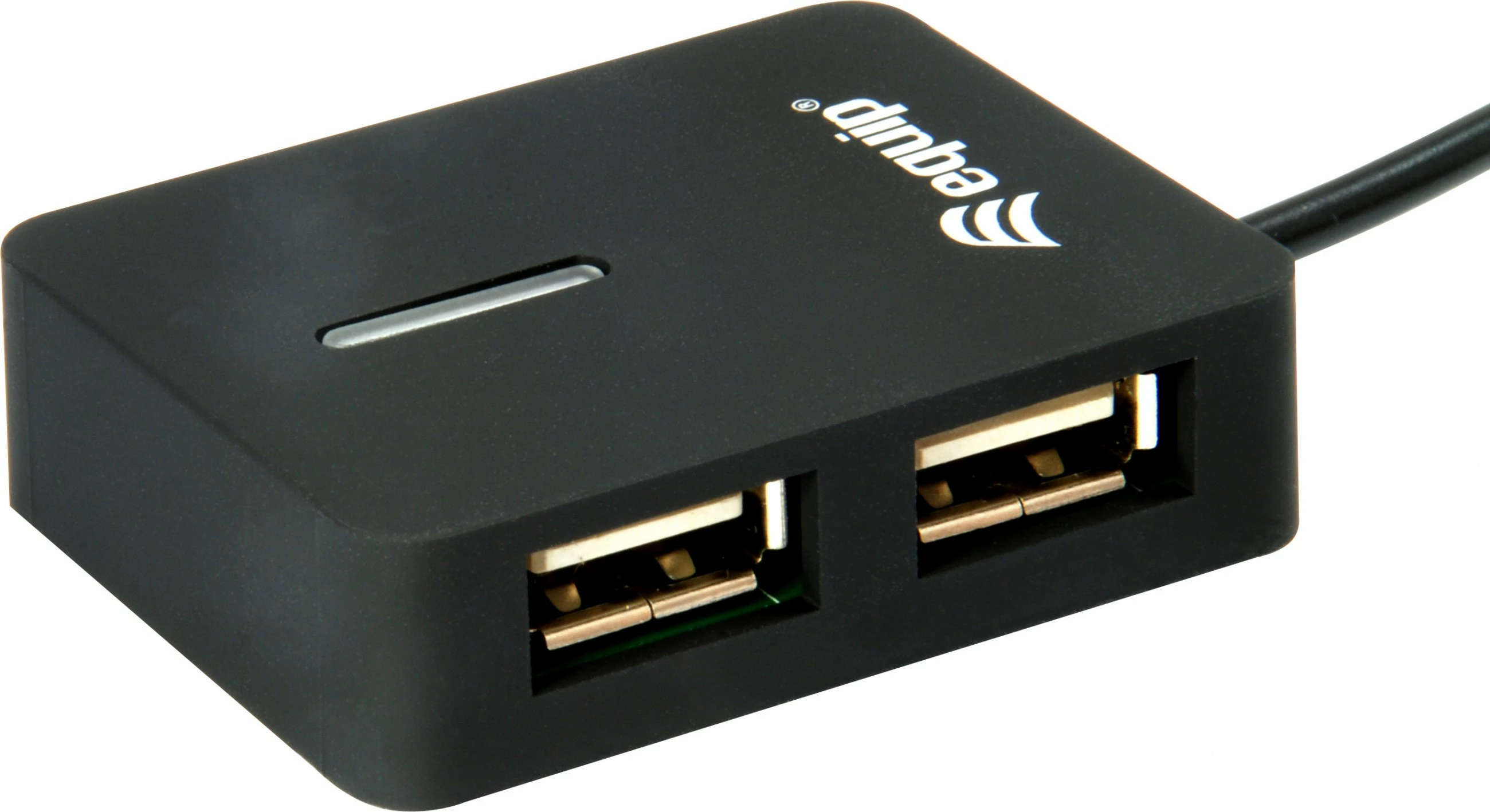 USB hub Equip 128952, 4 porta, USB 2.0, 480 Mbit/s, e zezë