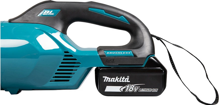 Fshesë me bateri Makita DCL284FZ, 18V Li-Ion, 18000 Pa, e zezë/turkeze
