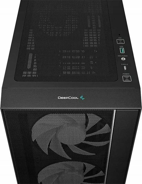 Kasë Deepcool Matrexx 55 Mesh V4 C R-MATREXX55-BCAGA4-G-4, midi tower ATX, xham i temperuar, USB-C, e zezë