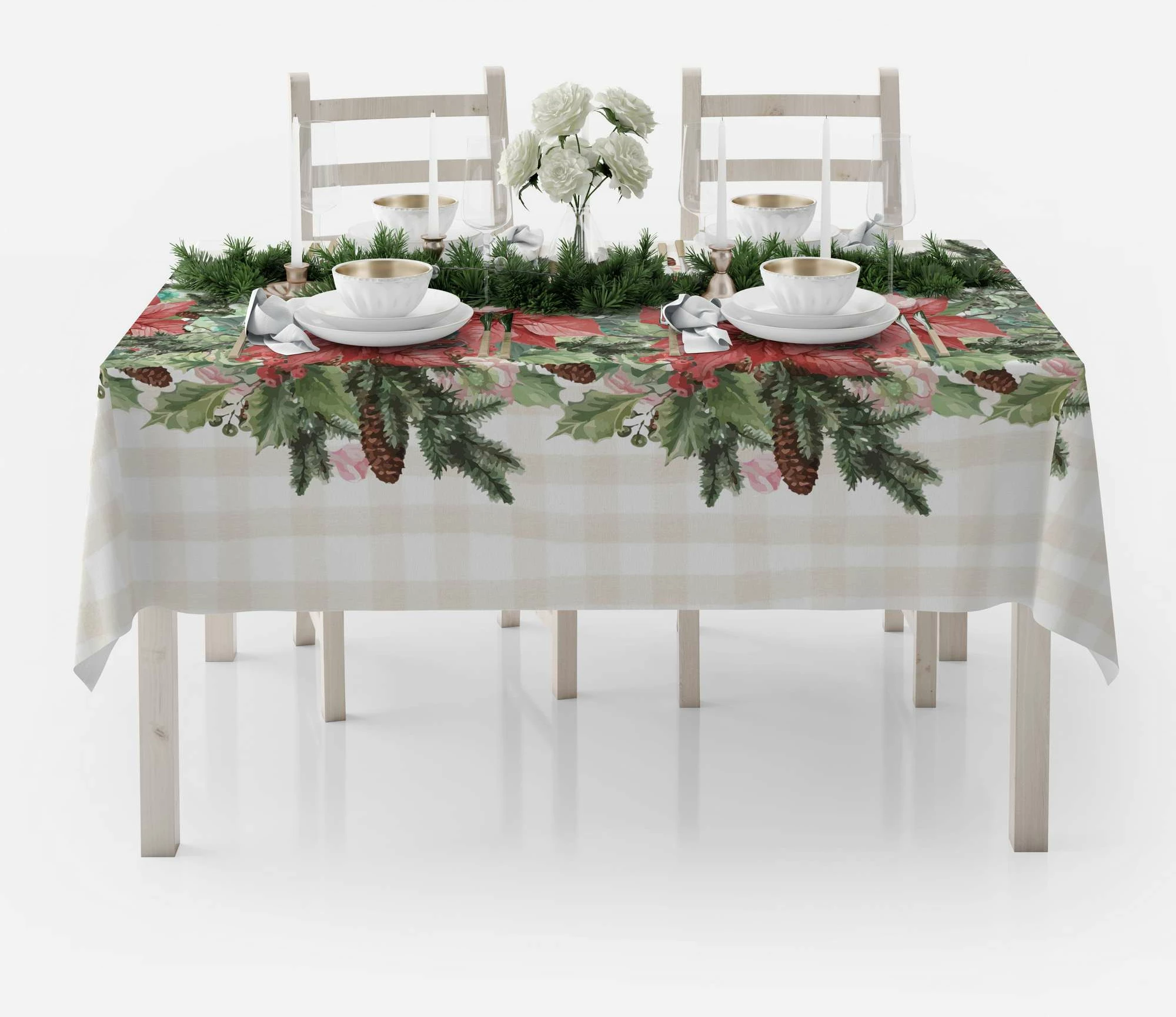 Mbulesë tavoline Hermia Concept, shumëngjyrëshe, HM-TBLNWY26-9, 140x220 cm