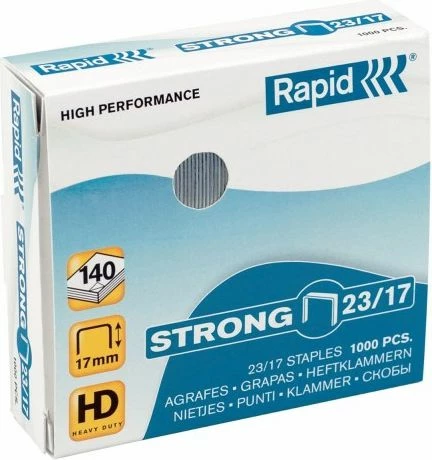 Kapëse stepleri Rapid Strong 23/8 10K257C, 1000 copë
