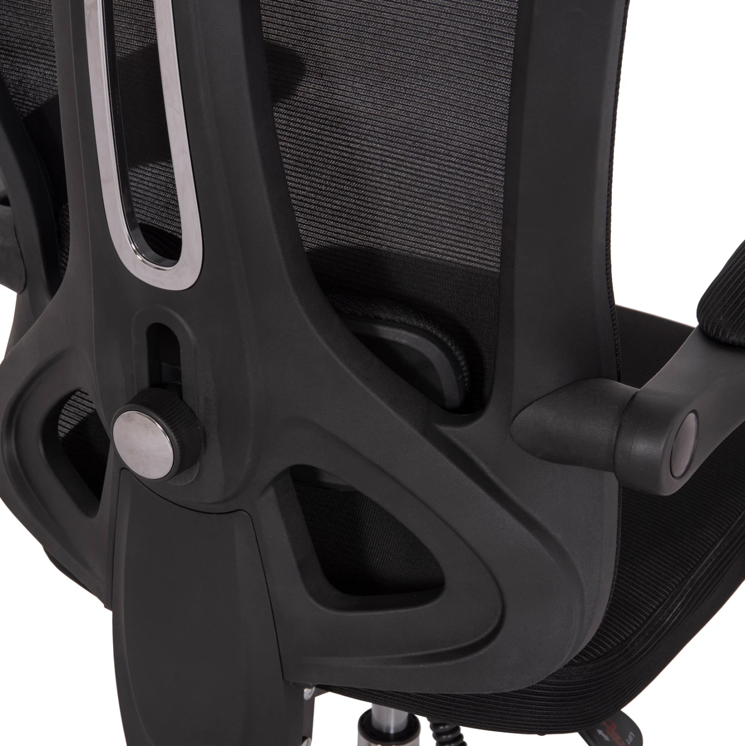 Karrige zyre BARNET, rrjetë e zezë, kornizë najloni, FH18258.01, 61x62x123cm