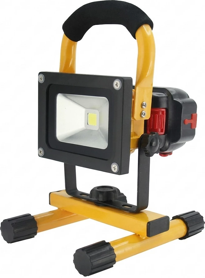Reflektor pune LED Synergy21 G3, 10W, me bateri, i verdhë