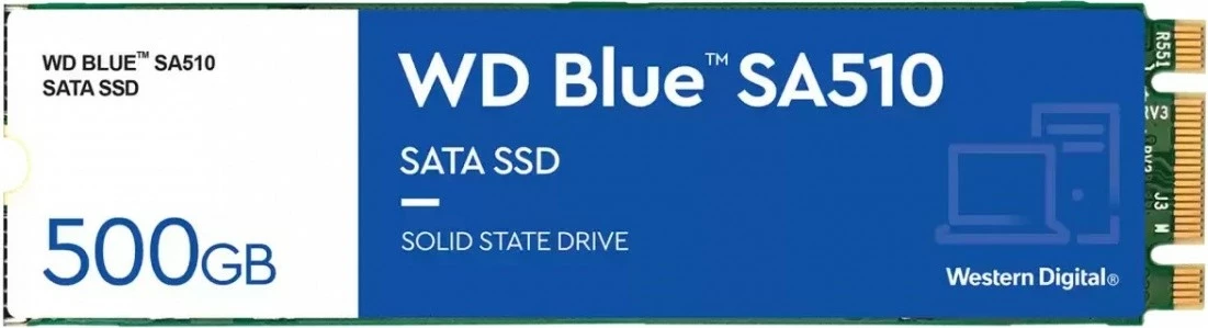 SSD Western Digital Blue SA510, 500GB, M.2 2280, SATA III