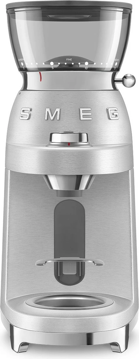 Mulli kafeje Smeg CGF02SSEU 50s Style, argjendtë