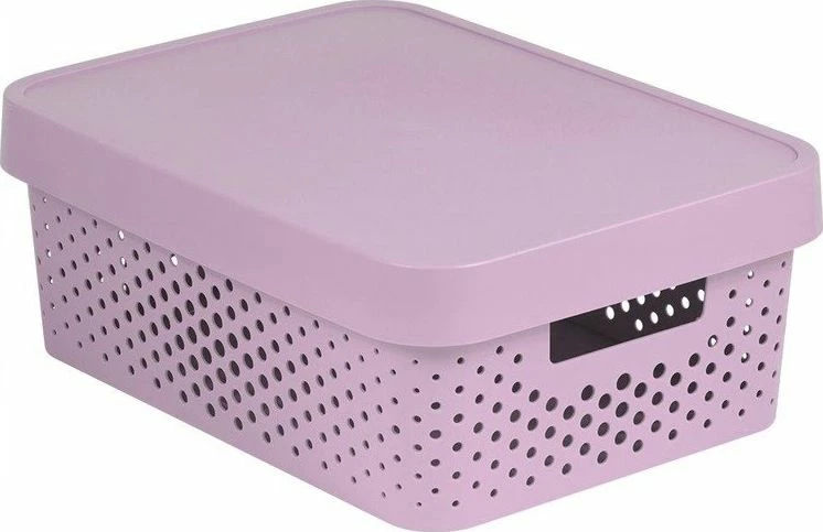 Kuti ruajtjeje Curver Infinity 11L me kapak, rozë